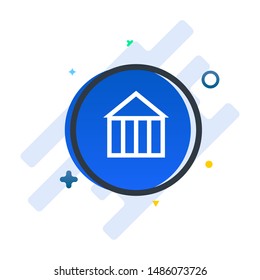 Home Icon. House Icon Vector in Modern Style. Blue Home Icon With Sparkle. 