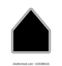 Home icon. House vector icon on white background