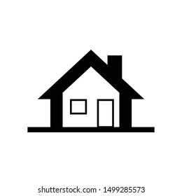 Home Icon. House Vector Symbol Design Illustration