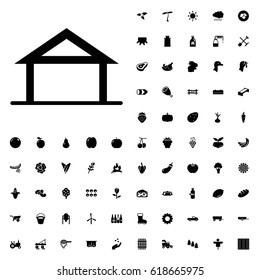 Home icon illustration isolated vector. agriculture icons vector set on white background.