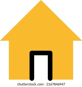 Home icon, illustration, vector on a white background.