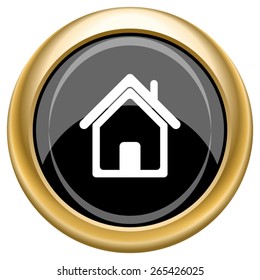 Home icon. Internet button on white  background. EPS10 Vector. 
