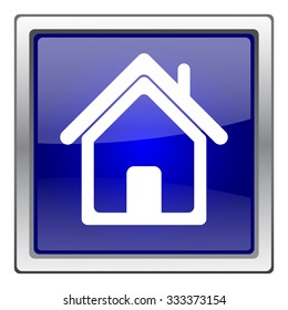 Home icon. Internet button on white background. EPS10 vector.