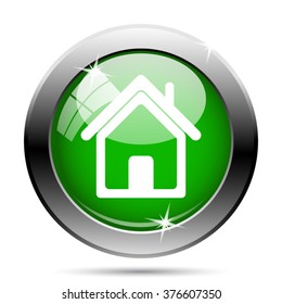Home icon. Internet button on white background. EPS10 vector.