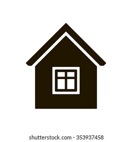 home   icon,  isolated. Flat  design.