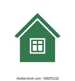 home   icon,  isolated. Flat  design.