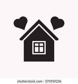  home  icon,  isolated. Flat  design.
