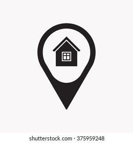  home  icon,  isolated. Flat  design.