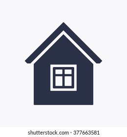  home  icon,  isolated. Flat  design.