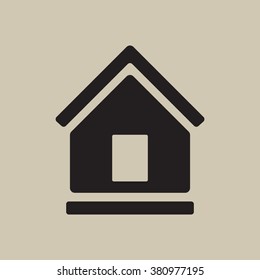 Home  icon,  isolated. Flat  design.