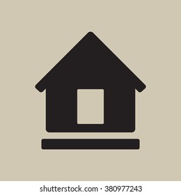 Home  icon,  isolated. Flat  design.
