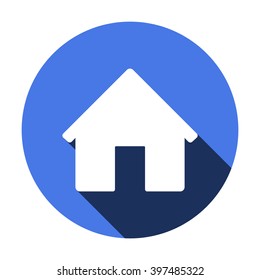 Home I  icon,  isolated. Flat  design.