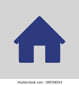 Home   icon,  isolated. Flat  design.