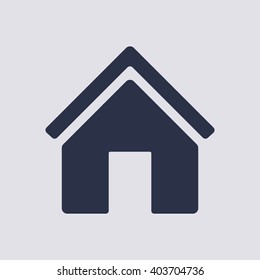 Home  icon,  isolated. Flat  design.