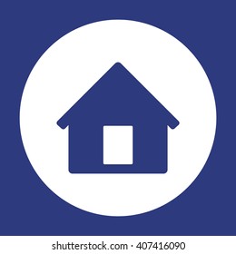 Home  icon,  isolated. Flat  design.