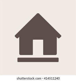 Home  icon,  isolated. Flat  design.