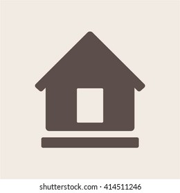 Home  icon,  isolated. Flat  design.