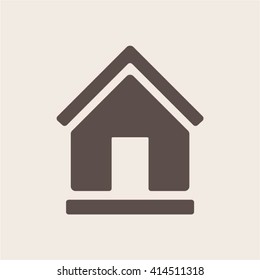 Home  icon,  isolated. Flat  design.
