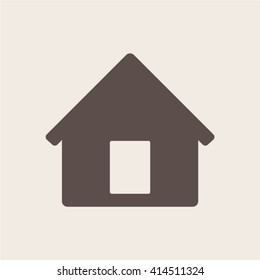 Home  icon,  isolated. Flat  design.