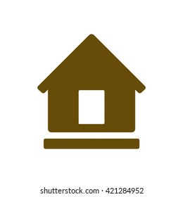 Home  icon,  isolated. Flat  design.