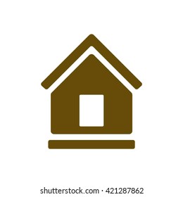 Home  icon,  isolated. Flat  design.
