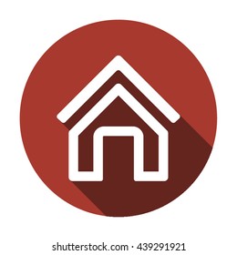 Home  icon,  isolated. Flat  design.