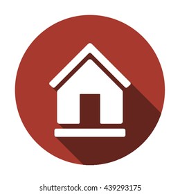 Home  icon,  isolated. Flat  design.