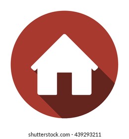 Home  icon,  isolated. Flat  design.