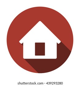 Home  icon,  isolated. Flat  design.