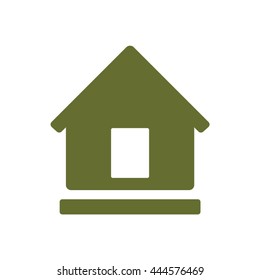 Home    icon,  isolated. Flat  design.