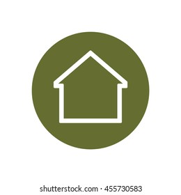 Home    icon,  isolated. Flat  design.