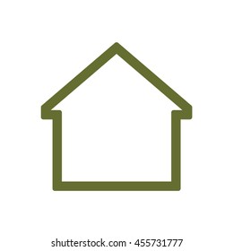 Home    icon,  isolated. Flat  design.