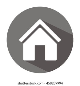 Home    icon,  isolated. Flat  design.