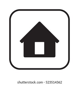 Home   icon, isolated. Flat  design. 