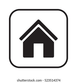 Home   icon, isolated. Flat  design. 