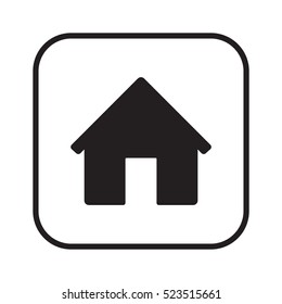 Home   icon, isolated. Flat  design. 