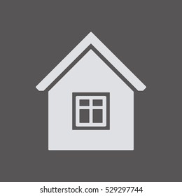  Home   icon,  isolated. Flat  design.