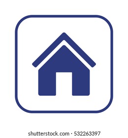 Home   icon, isolated. Flat  design. 
