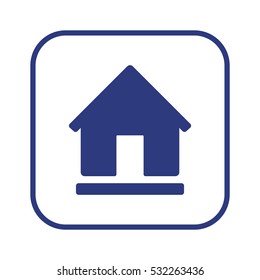 Home   icon, isolated. Flat  design. 
