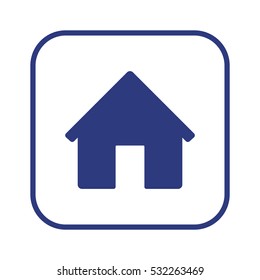 Home   icon, isolated. Flat  design. 