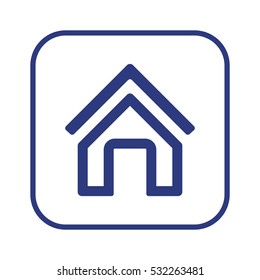Home   icon, isolated. Flat  design. 