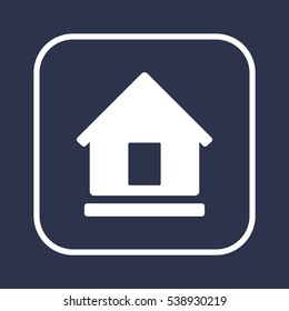 Home   icon, isolated. Flat  design. 