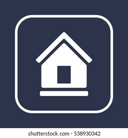 Home   icon, isolated. Flat  design. 
