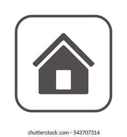 Home   icon, isolated. Flat  design. 