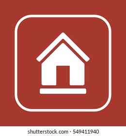 Home   icon, isolated. Flat  design. 