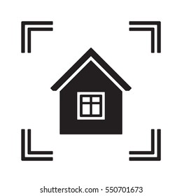  Home   icon,  isolated. Flat  design.