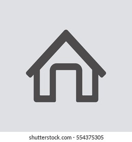Home   icon, isolated. Flat  design. 