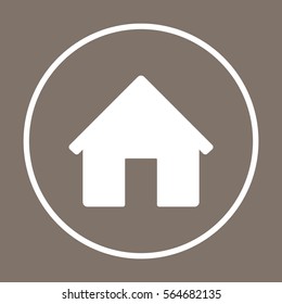 Home   icon, isolated. Flat  design. 
