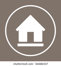 Home   icon, isolated. Flat  design. 