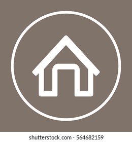 Home   icon, isolated. Flat  design. 